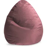 Sitting Point Sitzsack Beanbag Marla XXL Samt Rosa Altrosa