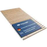 Betten-ABC Rollrost Madera XXL - 140x200 cm - hergestellt aus massivem Buchenholz - hohe Stabilität - für alle Matratzen und Schlaftypen geeignet - einfache Montage & bis ca. 280 kg belastbar