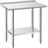Vevor Edelstahltisch Gastro 915 x 610 x 894 mm, Verstellbarer Edelstahltisch mit Aufkantung,Arbeitstisch mit Grundboden für Restaurant Schwerlast Obere Ablage (227 kg) Untere Ablage (191 kg)