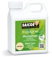 SAICOS Ecoline Wischpflege Konzentrat, Hochwertiges Reinigungsmittel für Fußböden im Innenbereich, 1000 ml - Henkelflasche