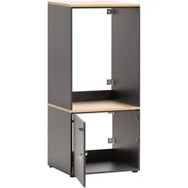 Schildmeyer Solea Waschmaschinenumbau und Mehrzweckschrank 67,1 x 60 x 154,7 cm Anthrazit