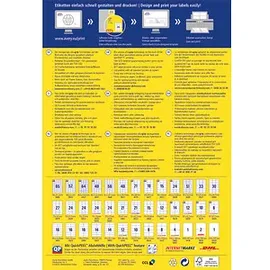 Avery Zweckform Etiketten 6603 weiß 210,0 x 297,0 mm