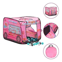 vidaXL Kinder-Spielzelt mit 250 Bällen Rosa 70x112x70 cm