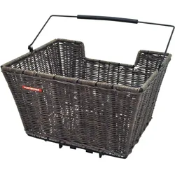 Pletscher Hinterradkorb Rattan 30.5x23.5x22cm. braun. Rattan braun|braun|braun No Size