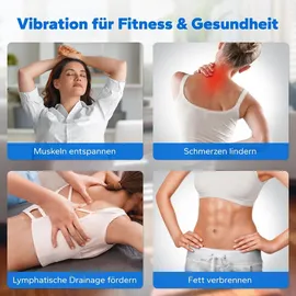 Merach Vibrationsplatte Schwarz