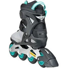 Rollerblade MACROBLADE 80 Inline-Skates für Damen, Fitness Inliner, Grau/Teal Blau, 40.5/41