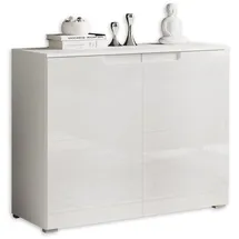 HBZ Spice 100 x 80 x 40 cm Hochglanz Weiß