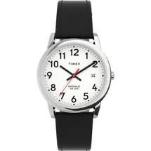 Timex Easy Reader TW2V75100 Armbanduhr, für Herren, 35 mm, schwarzes, nachhaltiges Armband