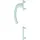 HOPPE HOPPE® Fenstertürgriff-Halbgarnitur Luxembourg 099/66N/66NS, außen, Aluminium, Farbe: weiß