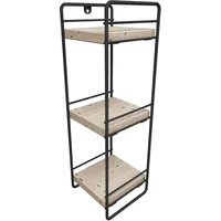 [en.casa] Pargas Küchenregal 43 x 14 x 13 cm Schwarz