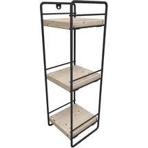 [en.casa] Pargas Küchenregal 43 x 14 x 13 cm Schwarz