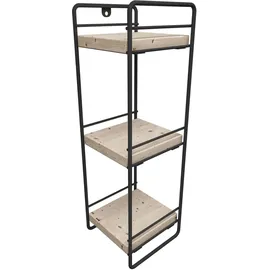 [en.casa] Pargas Küchenregal 43 x 14 x 13 cm Schwarz