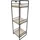 [en.casa] Pargas Küchenregal 43 x 14 x 13 cm Schwarz