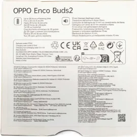 OPPO Enco Buds 2 Casque True Wireless Stereo (TWS) Ecouteurs Appels/Musique Bluetooth Noir