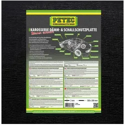 PETEC Dämm- & Schallschutzplatte (500mm x 500mm 2mm) Universal schwarz  87610
