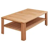 Carryhome Couchtisch, Kernbuche, Holzwerkstoff, massiv, rechteckig, eckig, 70x40x120 cm, offenes Fach, Wohnzimmer, Wohnzimmertische, Couchtische