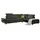 W.Schillig Eckcouch Polyester L-Form 296cm Grün