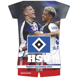 N NEUMANNVERLAGE Hamburger SV 2024 - Trikotkalender - Fußball-Kalender - Fan-Kalender - 34,1x42