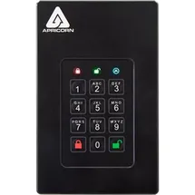 Apricorn Aegis Fortress L3 - Festplatte - verschlüsselt - 4 TB - extern (tragbar) (4 TB), Externe Festplatte, Schwarz