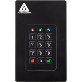 Apricorn Aegis Fortress L3 - Festplatte - verschlüsselt - 4 TB - extern (tragbar) (4 TB), Externe Festplatte, Schwarz