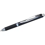 Pentel ENERGEL BLP77 Gelschreiber schwarz/silber 0,35 mm, Schreibfarbe: blau,