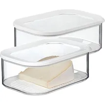 Mepal Modula Käsedose weiß 2000 ml 2-teiliges Set