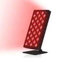 Rotlichtlampe Gesicht Panel, 660nm & 850nm Red Light Therapy, 60LEDs Infrarotlampe mit Timer, 50W Hohe Leistung Rotlicht Therapie für Gelenkschmerzlinderun