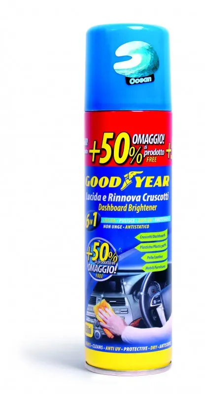Reinigungs- und Pflegemittel für Armaturenbrett und Innenraum mit Ozeanduft, 250 ml Goodyear