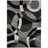 Mazovia Designteppich Modern Teppich Kurzflor Wohnzimmerteppich Robust und pflegeleicht GRAU, 160 x 230 cm, Fußbodenheizung, Allergiker geeignet, Farbecht, Pflegeleicht grau 160 x 230 cm