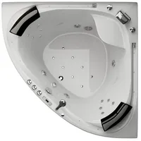 Jet-Line Whirlpool VILLA SABRINA weiss 1,6x1,6 m Vollausstattung Wasserfall