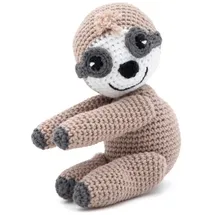 Gründl Häkelset Faultier Fred 14cm 6 Teile Kreativset Häkeln Nähen Nähset Bastelset