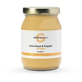 GOLDECO Gelee Royal & Propolis in Honig, 210 g – roher, unverarbeiteter Bienenhonig aus natürlichen und kontrollierten Zutaten, fairer Handel