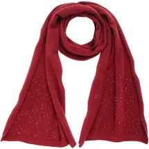LASCANA Schal LASCANA, Damen, blau (rot), Strick, Kunstfaser, leicht glänzend, unifarben, Modetücher Schal, Strickschal, Winterschal, Damenschal, Modeschal