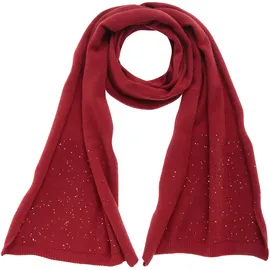 LASCANA Schal LASCANA, Damen, blau (rot), Strick, Kunstfaser, leicht glänzend, unifarben, Modetücher Schal, Strickschal, Winterschal, Damenschal, Modeschal