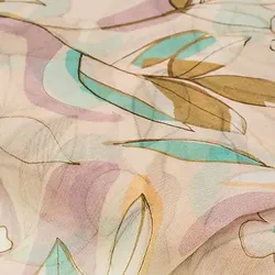 Chiffon "Blumen", natur-color
