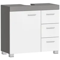 VASAGLE Waschbeckenunterschrank 2 Fächer hinter der Tür