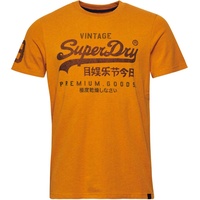 Superdry Herren T-Shirt - VINTAGE VL CLASSIC TEE, Logo, Rundhals, einfarbig Gelb, S