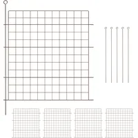 Teichzaun Pool Zaun Gartenzaun Steckzaun 5 Zaunelemente Teichschutzzaun Beetzaun