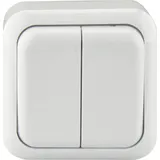 Unitec Serienschalter Aufputz Standard weiß Schalter Taster
