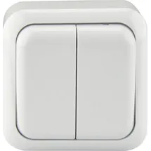 Unitec Serienschalter Aufputz Standard weiß Schalter Taster