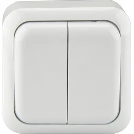 Unitec Serienschalter Aufputz Standard weiß Schalter Taster