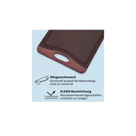 KHG Schneidebrett-Set Kunststoff 2 29,2 x 20,3 cm Blau/Grün