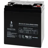 Akku 28Ah 12V AGM GEL Blei Batterie für Notstrom Rasentraktor USV Solar