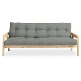 Karup Design Schlafsofa »Grab«, inkl. Futonmatratze, Liegefläche 130x190 cm grau
