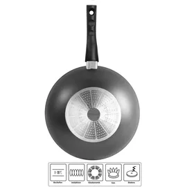 STONELINE STONELINE® Wok 30 cm, mit abnehmbarem Griff