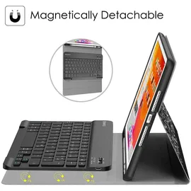 Fintie Tastatur Hülle für iPad 10,2 Zoll (9/8/7 Generation - 2021/2020/2019) Schwarz