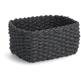Zeller Aufbewahrungskorb-Set 3-tlg. Papiergeflecht 24 x 18 x 13 cm schwarz