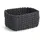 Zeller Aufbewahrungskorb-Set 3-tlg. Papiergeflecht 24 x 18 x 13 cm schwarz