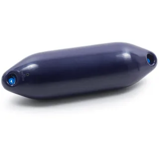 wellenshop Ocean Fender Bootsfender U-Serie Utility U0 10 x 33 cm Navy Blau Aufblasbar Plastisol PVC Kunststoff Langfender Rammschutz