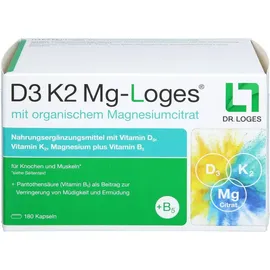 D3 K2 MG-Loges Kapseln 180 St.